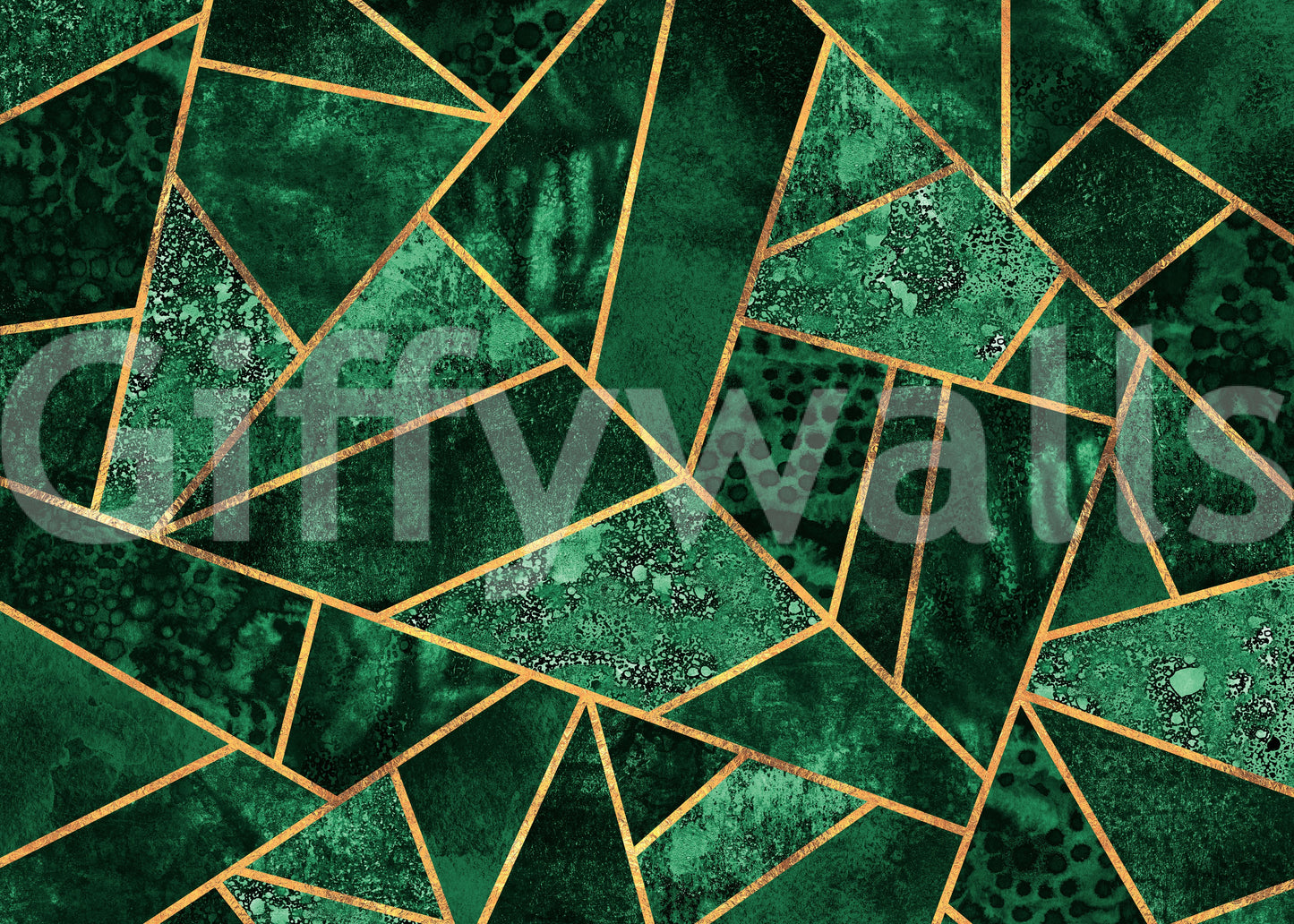 A high-quality gilded design wall mural for walls.

