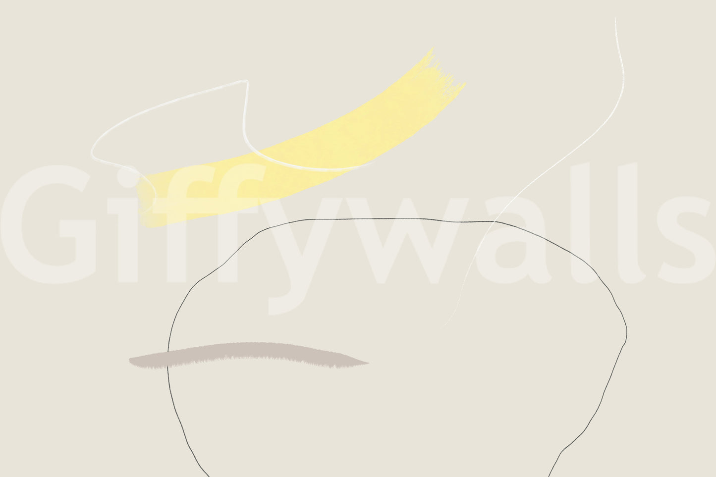 A high-quality minimalist wall mural for walls.

