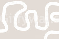 Winding Path Beige Wall Mural