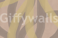 A calming abstract design wallpaper mural that defines a space.

