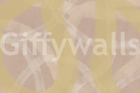 A beautiful modern art wall mural for a living room.

