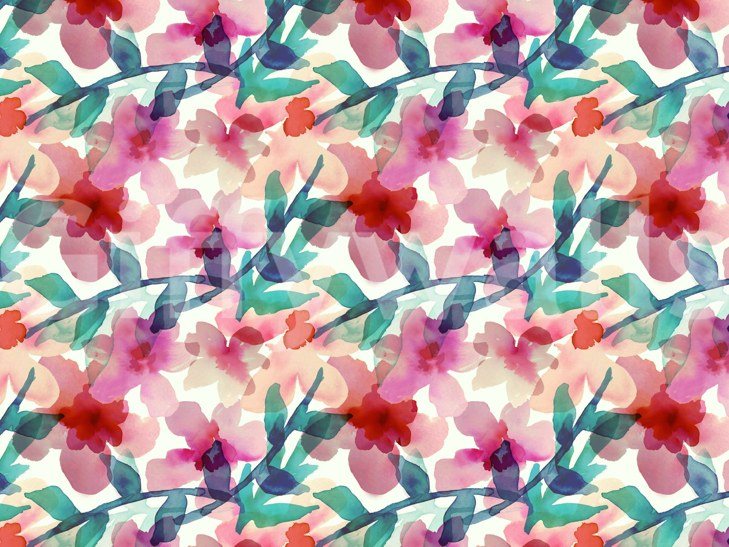 A classic floral design wallpaper for walls.

