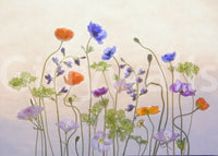 An artistic nature inspired mural for home decor.

