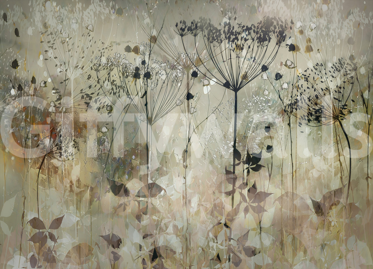 A high-quality serene flower wall mural for walls.

