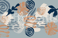 A high-quality serene flower wall mural for walls.

