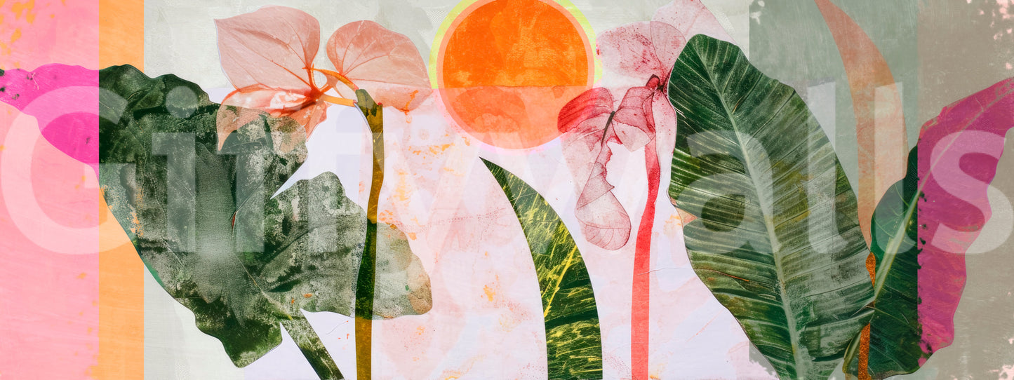 A high-quality serene flower wall mural for walls.

