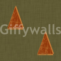A high-quality sage geometric wall mural for walls.

