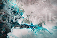 A high-quality serene ocean wall mural for walls.