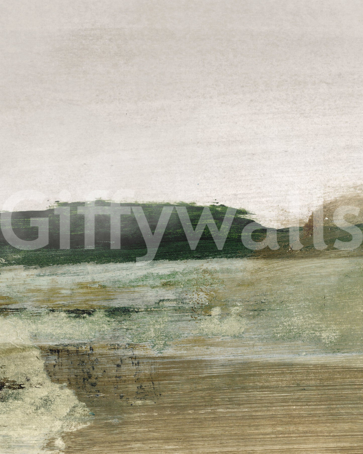 Brushstroke Horizon Wall Mural -2938603