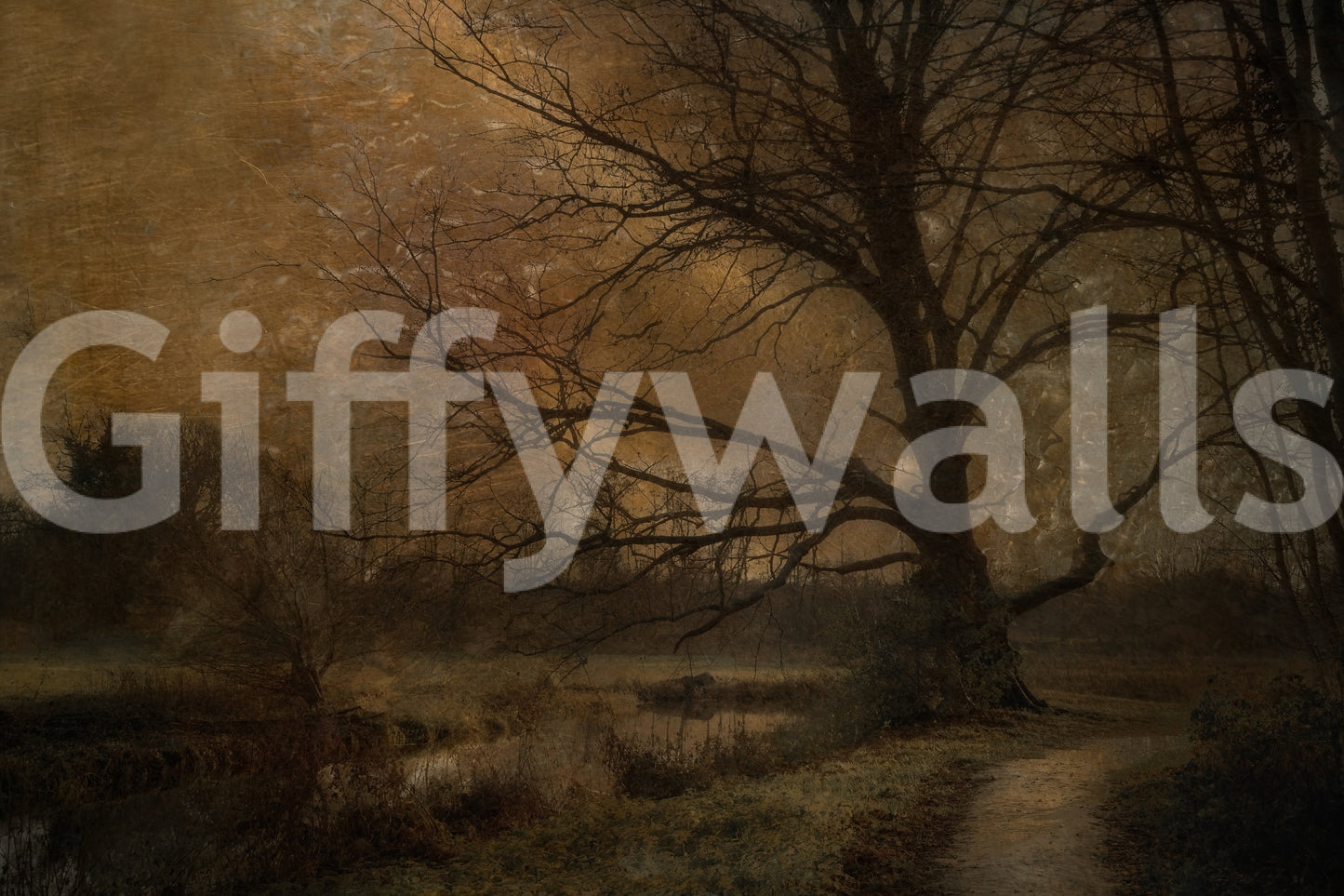 Golden Grove Twilight Wall Mural -1644233