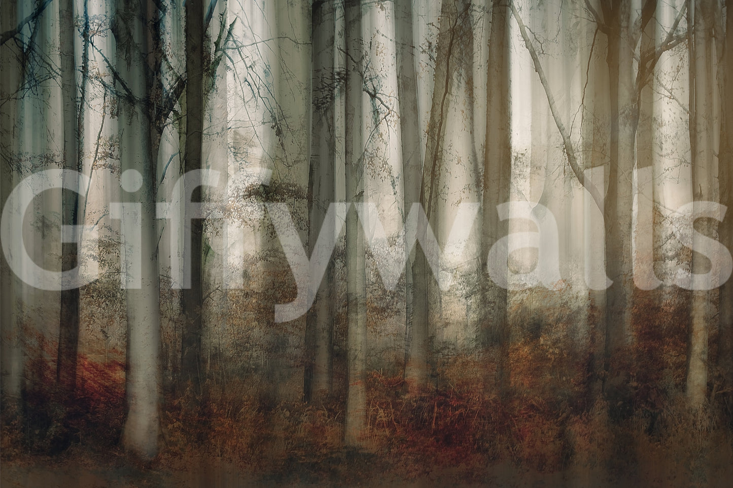 Enchanted Forest Haze Wall Mural -2109985