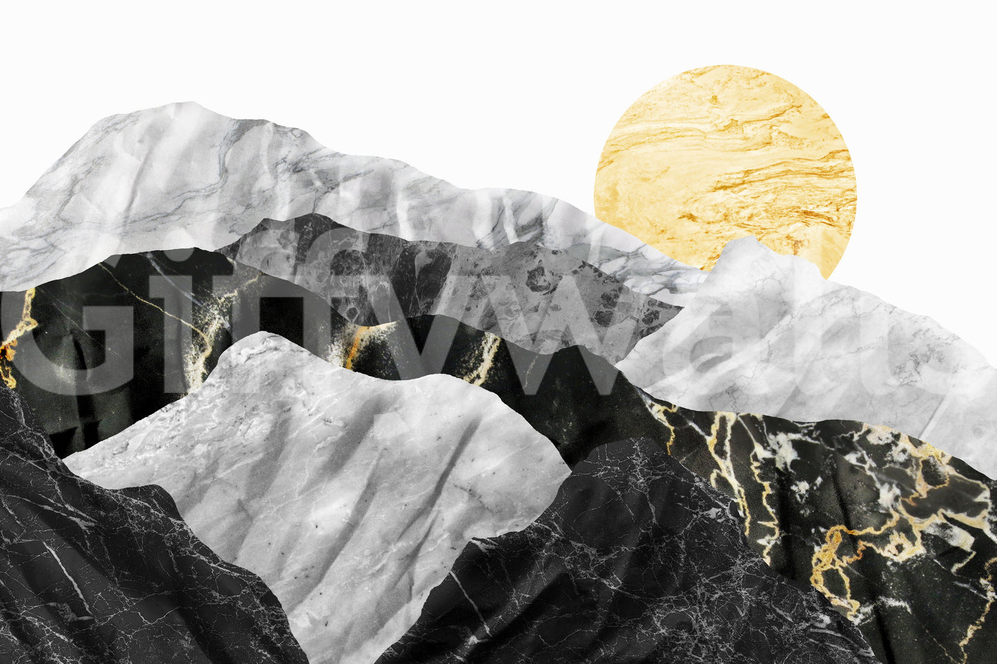 Marble Peaks Wall Mural -2583866