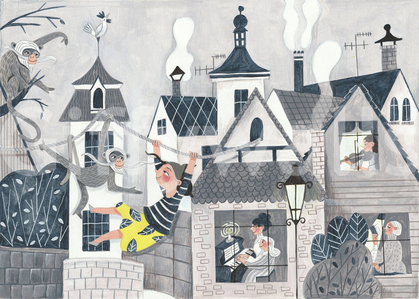 Town Swing Adventure Wall Mural -2663434