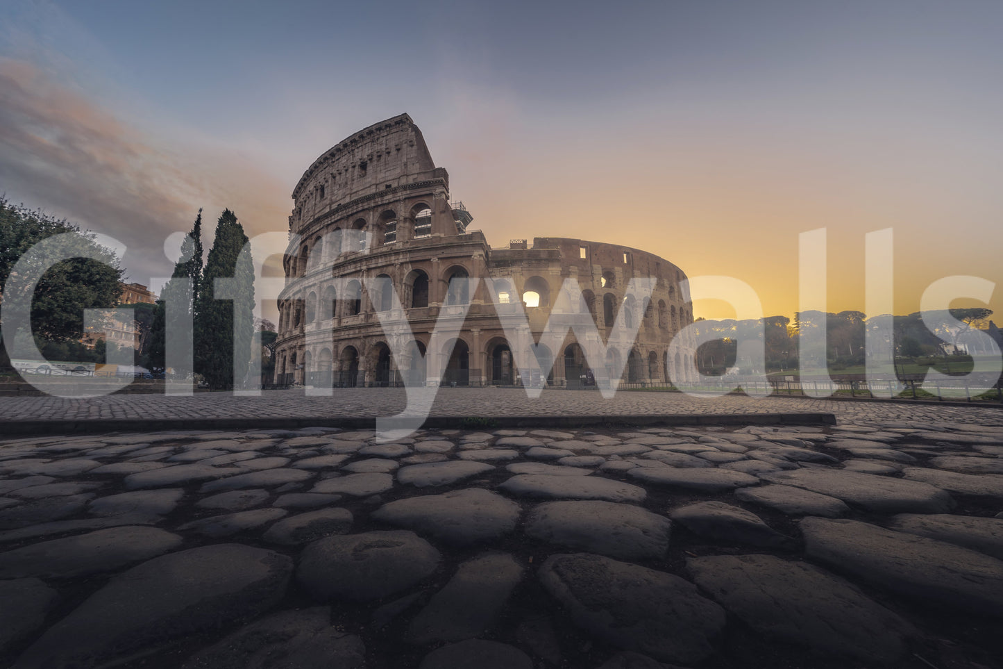 Ancient Rome Sunrise Wall Mural -2469876