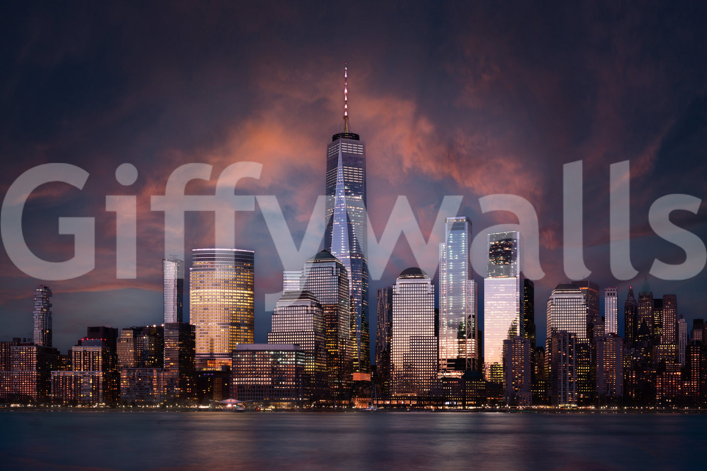 New York Twilight Wall Mural -2258614