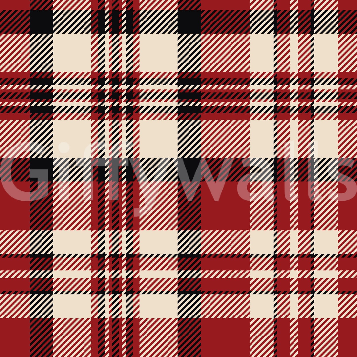 Crimson Plaid Wallpaper⁠