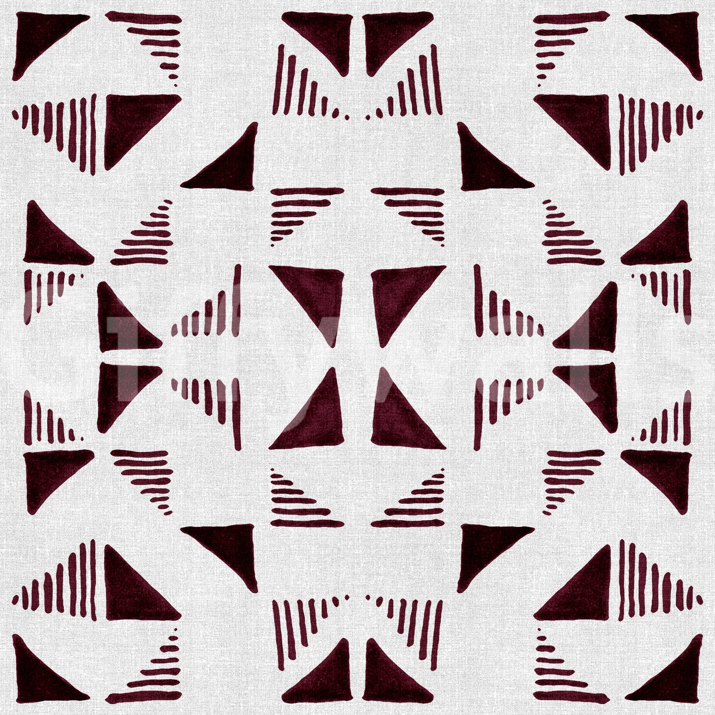 Triangles Composition Burgundy Wallpaper⁠
