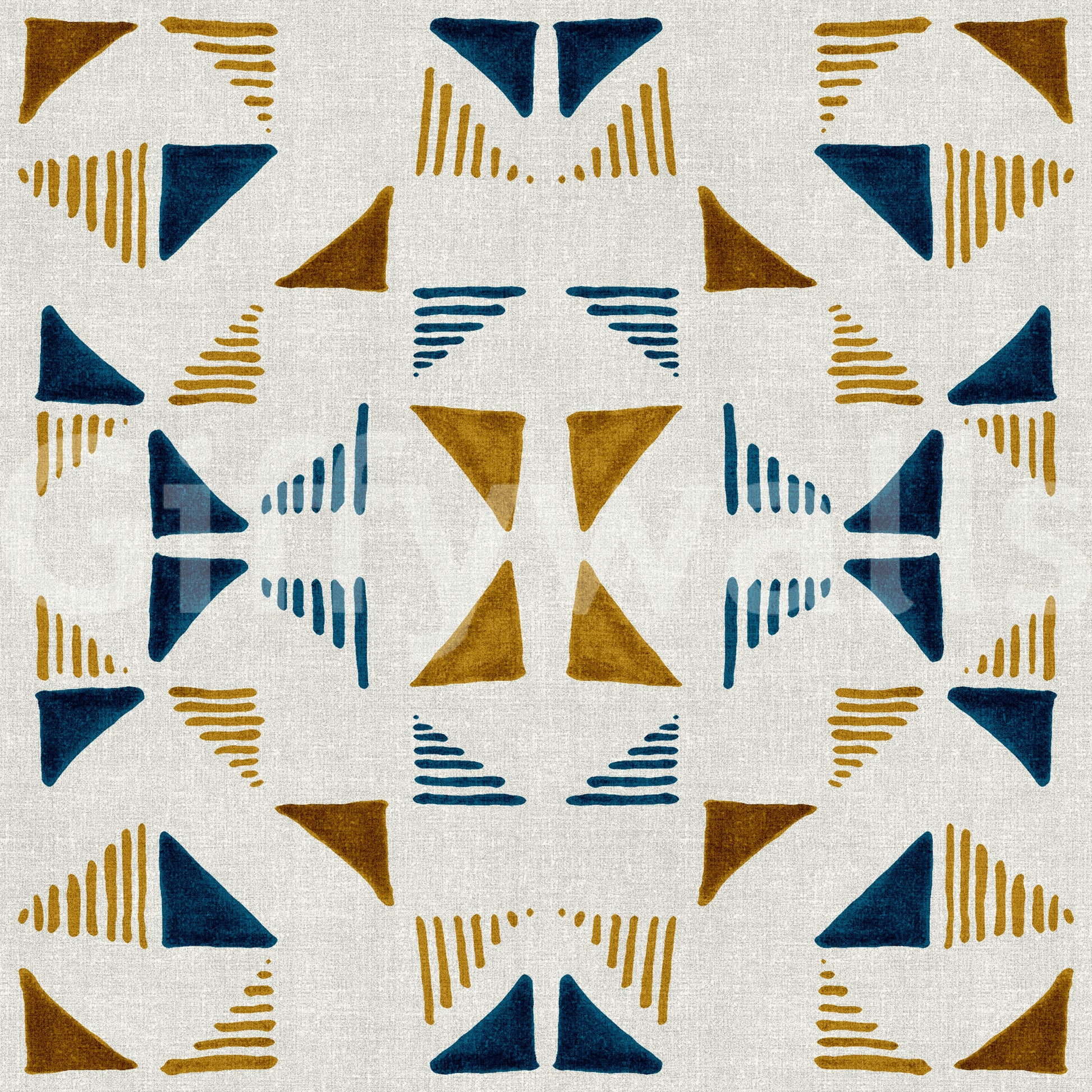 Geometric forest wallpaper with abstract triangles bringing a natural, calming vibe to home decor.