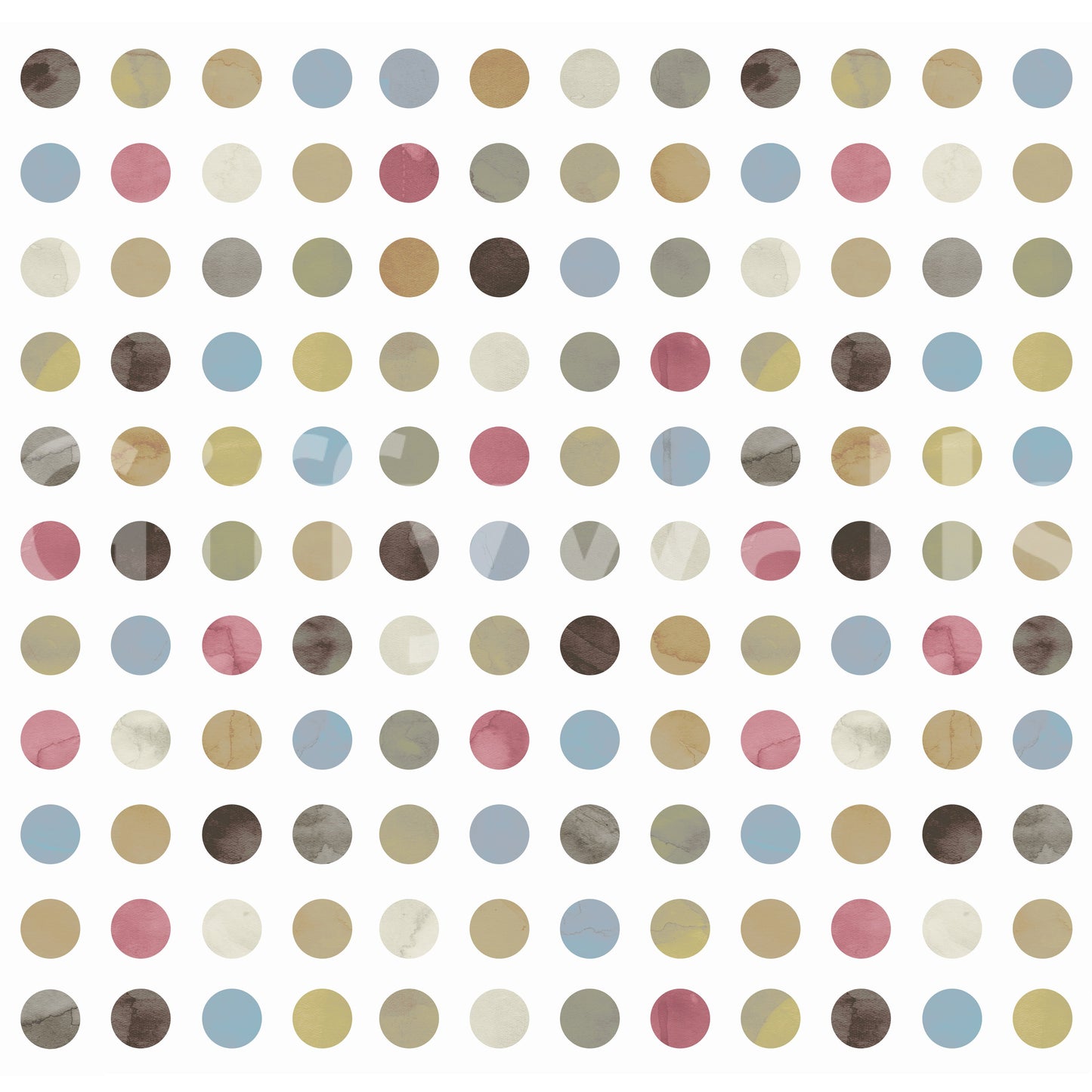 Winter Pastel Dot Delight Wall Mural