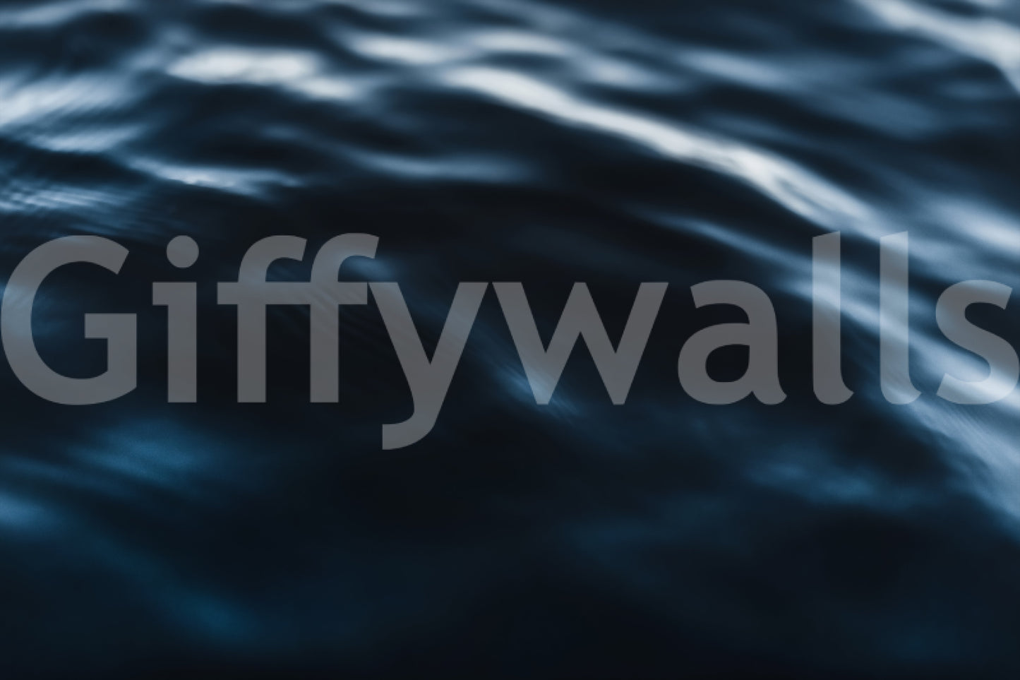 Deep Blue Waves Wall Mural -2226381