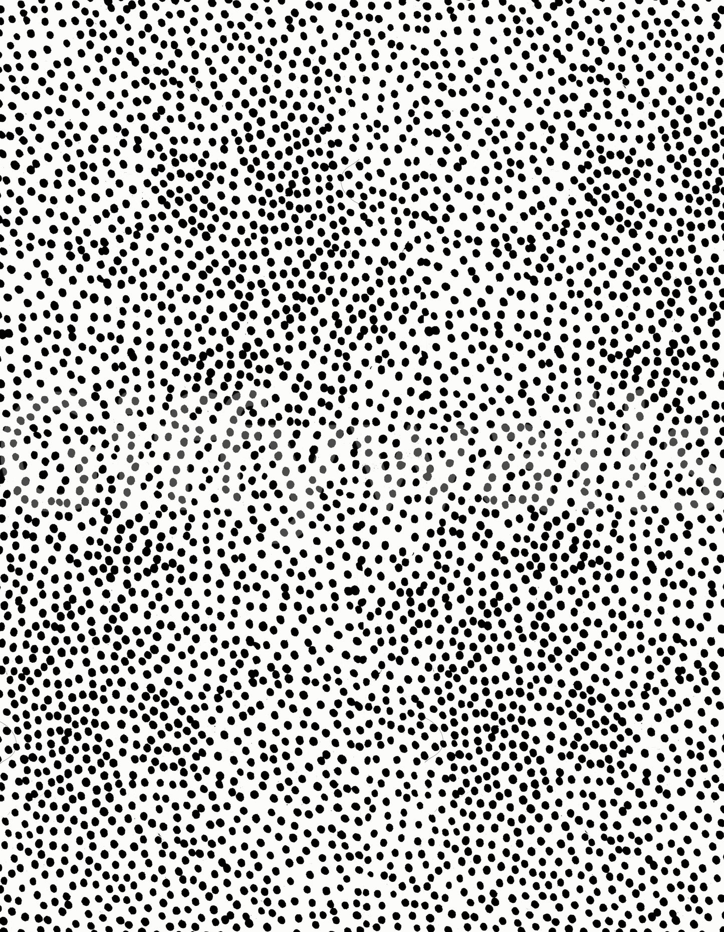 Abstract dot composition with varying sizes and colors, Dotted Delight mural