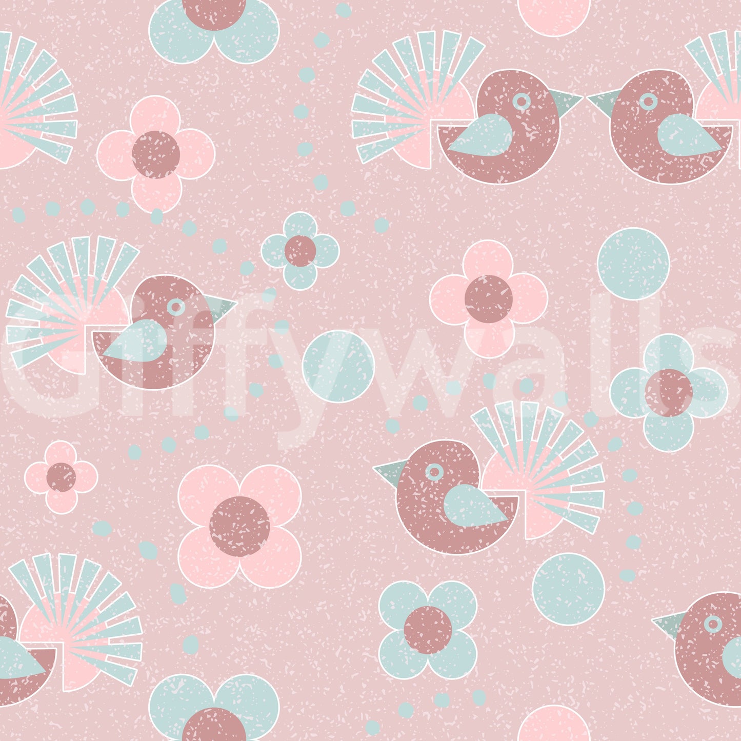 Rosebird Delight Wallpaper⁠