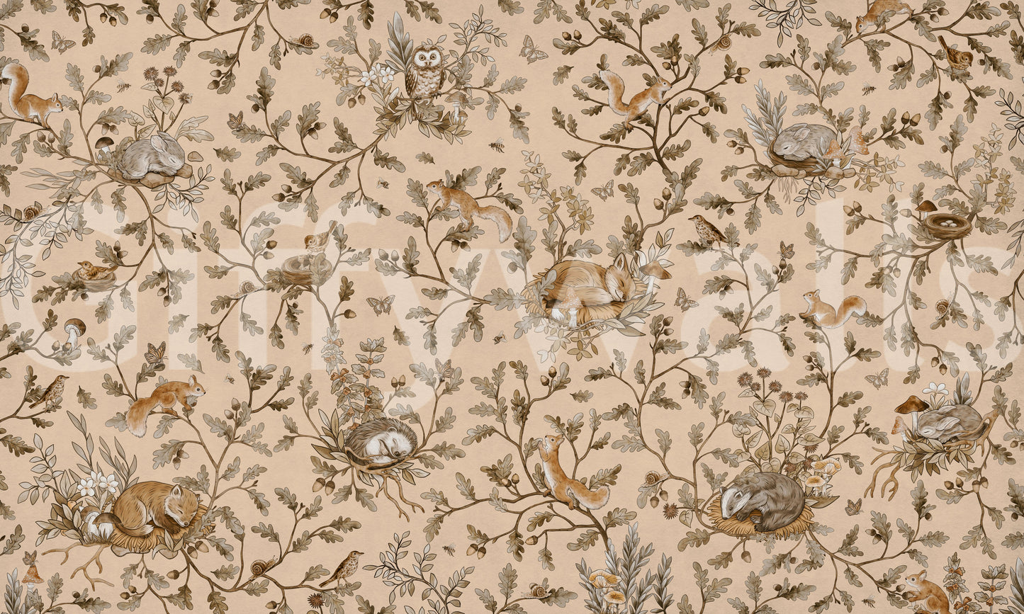 Forest Slumber Wallpaper Wall Mural