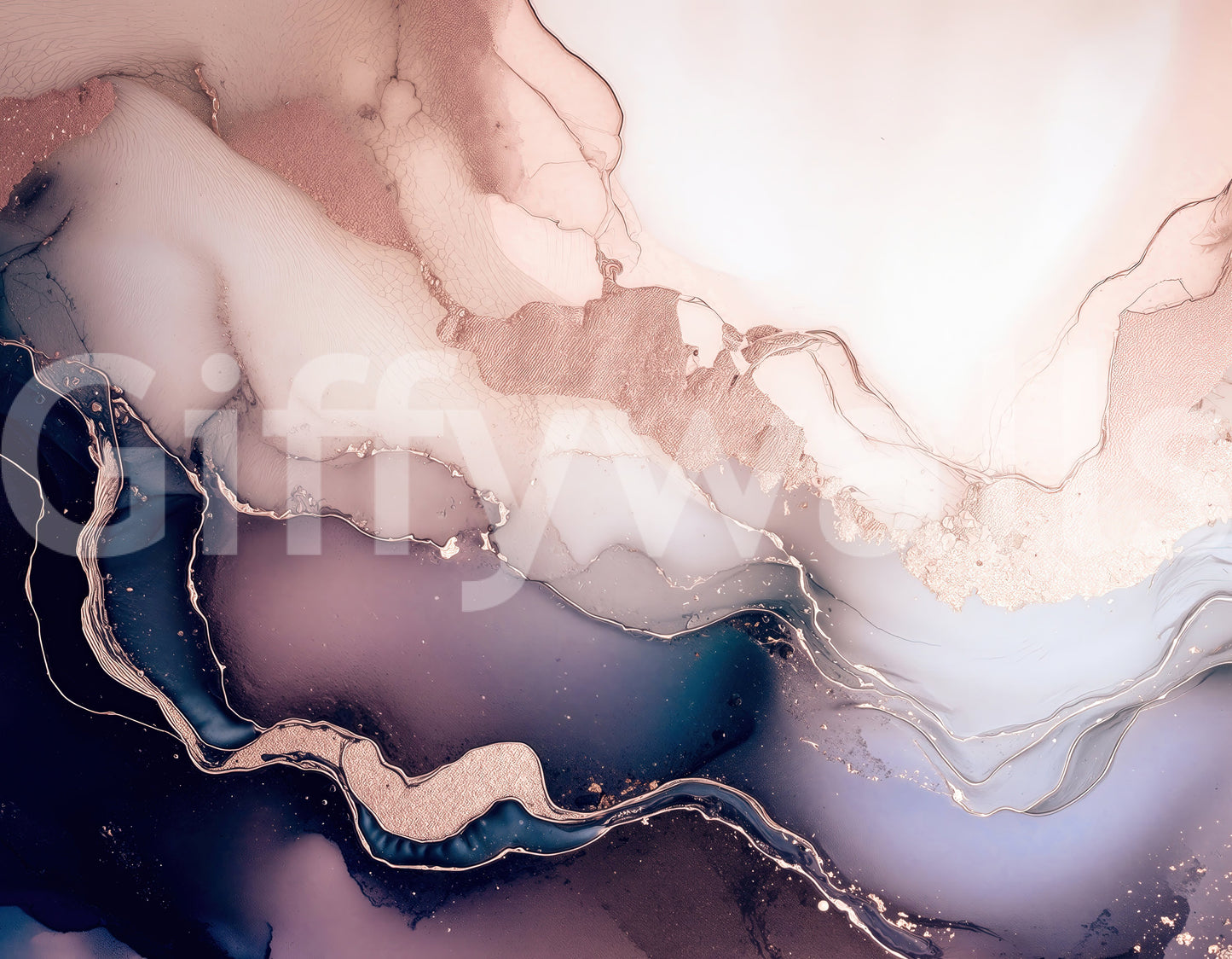 Soft Mineral Hues Purple Wall Mural