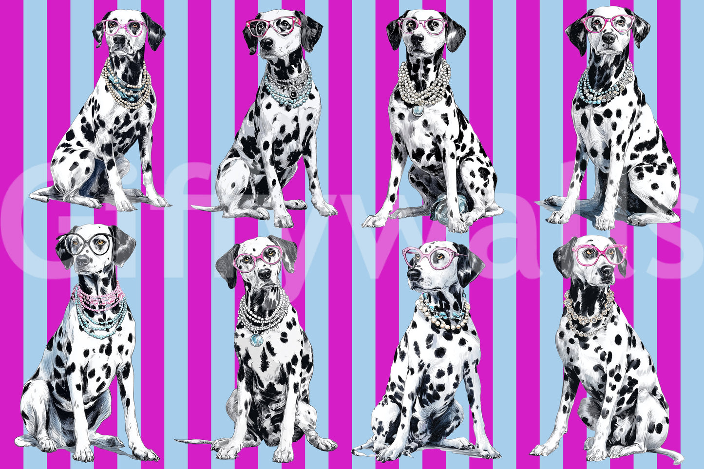 Diamond Dalmata  Wall Mural