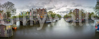 European city scene Amsterdam Canal Charm awesome wall mural