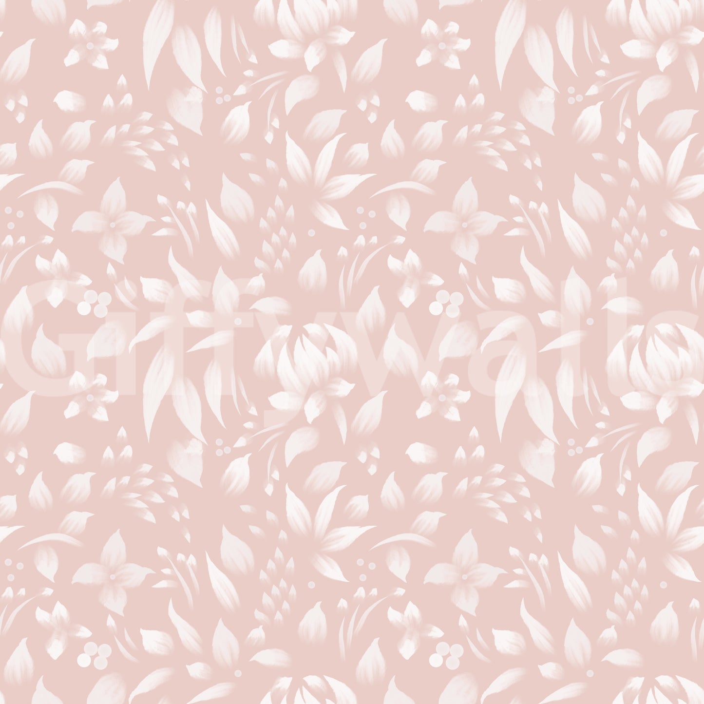 A serene floral wallpaper with soft blush hues and understated spring bloom patterns.