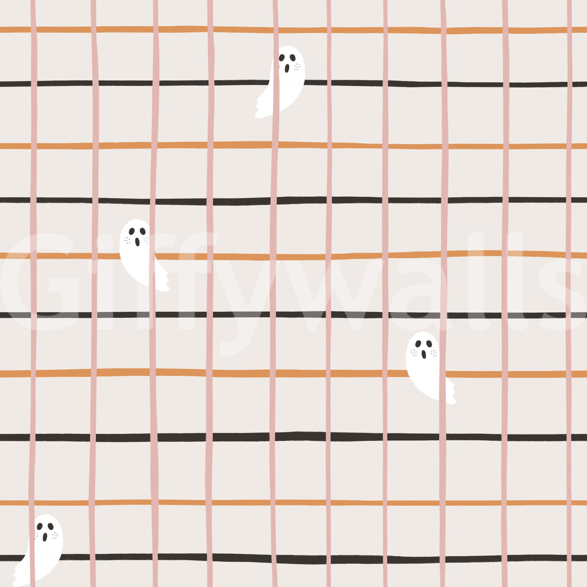 Alternating Halloween stripes evoking a fun, eerie seasonal feel.
