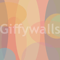 An abstract harmony wallpaper with overlapping oval layers in gentle, earthy hues.