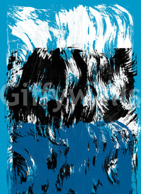 A vibrant marine wallpaper with swirling strokes symbolizing powerful water movement.