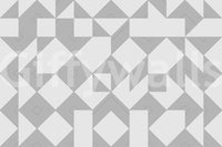 A clean wallpaper pattern built from parallel-line blocks arranged in a rhythmic geometric sequence.