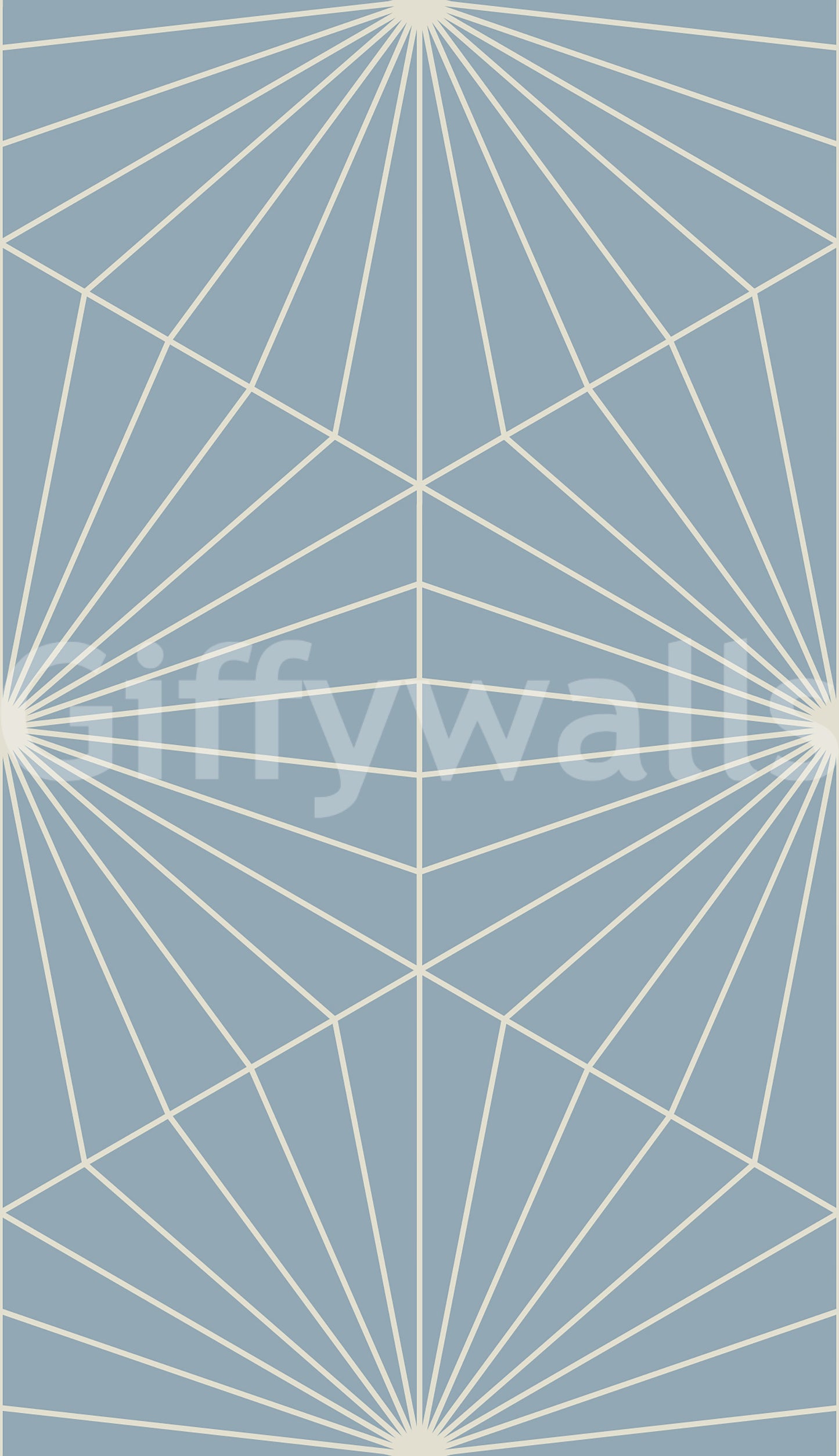 Striking Art Deco inspired Radiance mural showcasing subtle geometry.