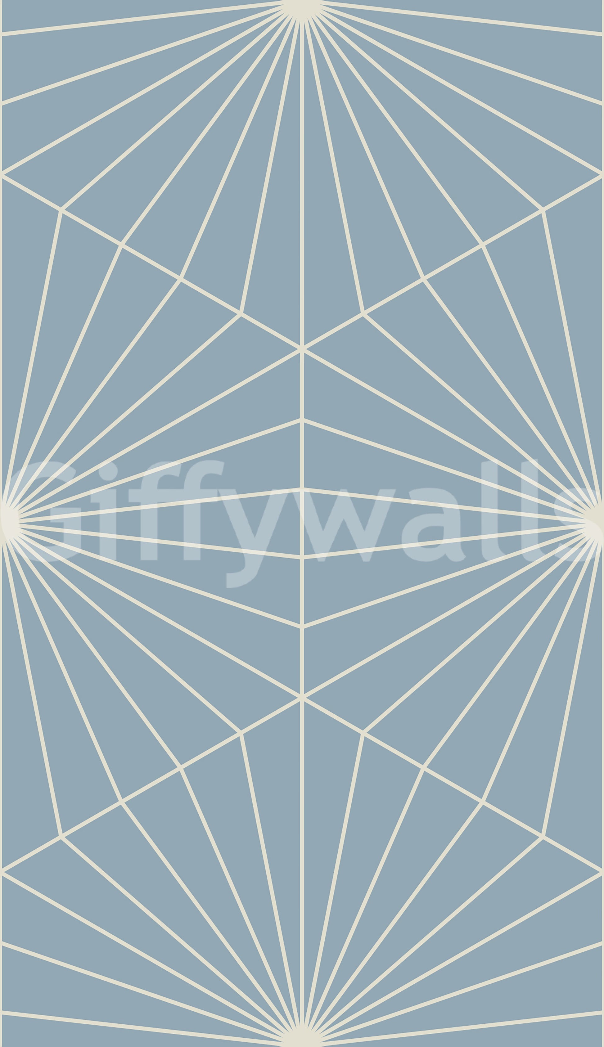 Striking Art Deco inspired Radiance mural showcasing subtle geometry.