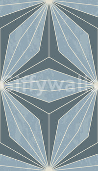 Vintage style fan Radiance mural brings architecture to your walls.