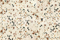 Creamy Terrazzo background mural, durable surface design.