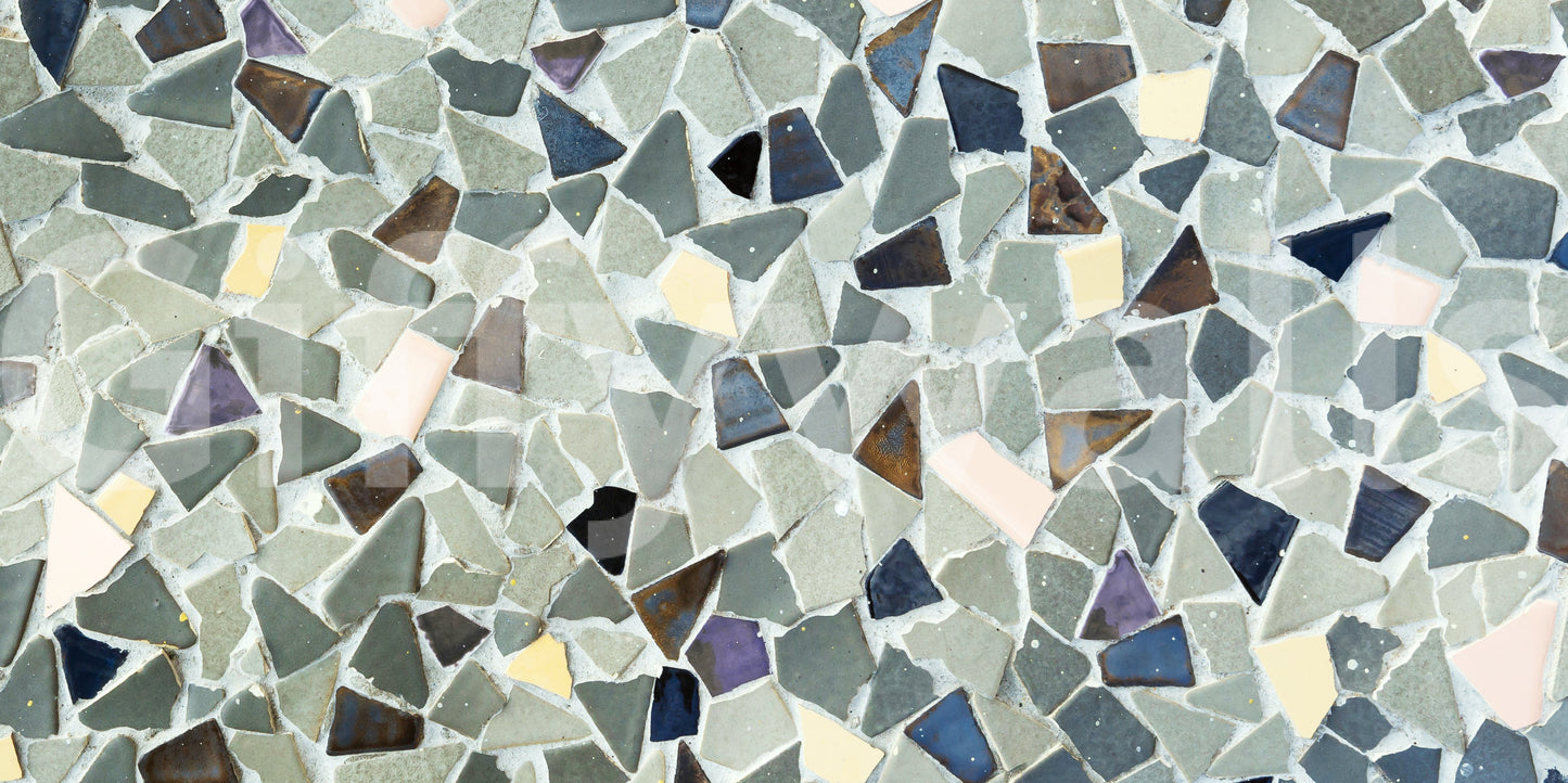 Geometric natural tile look wallpaper irregular patterns