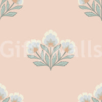 Decorative floral mural wallpaper heritage inspired bouquet wall mural.