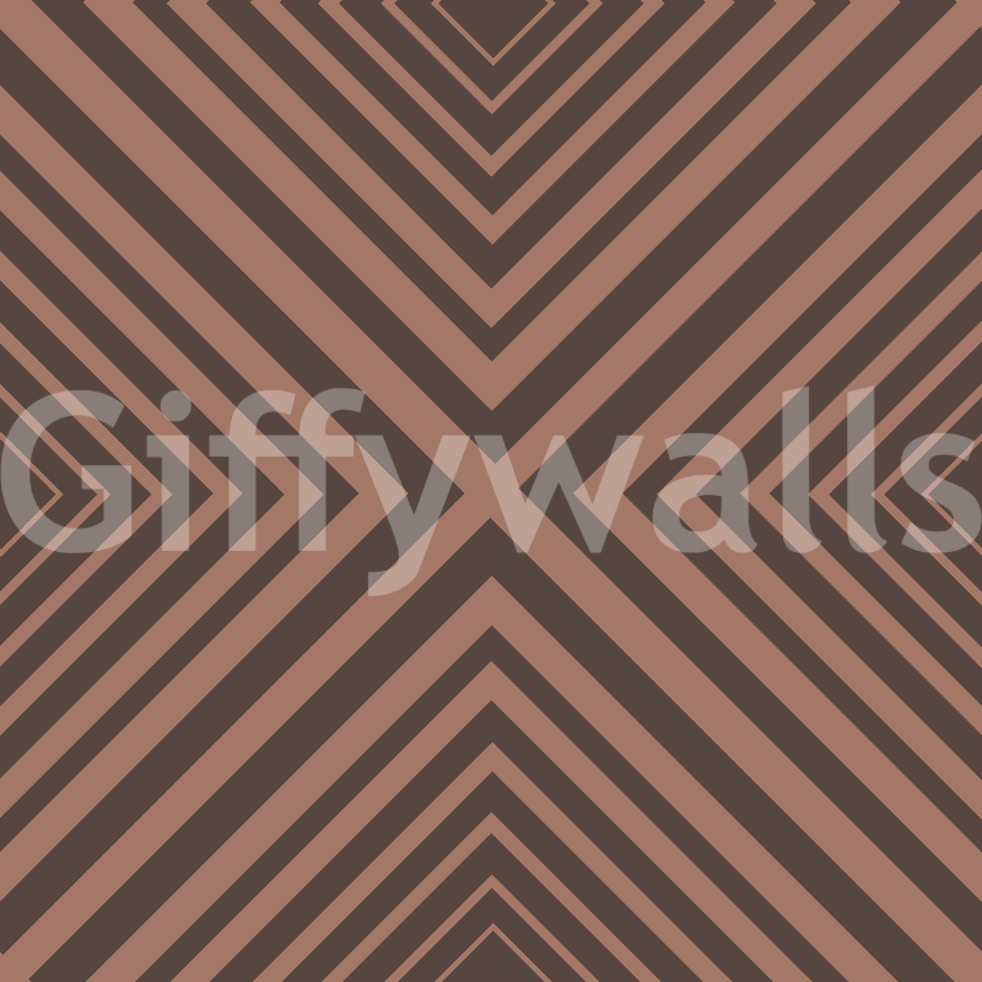 Terra Lines wall mural product, deep brown stripes, stylish room application.