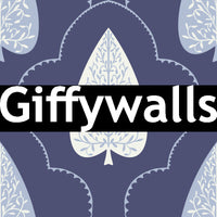 Quiet romantic aesthetic of Indigo Grove Botanical Echoes Wallpaper mural art.