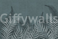 Atmospheric Into The Jungle wallpaper, detailed leaf structure, unique wall decor.
