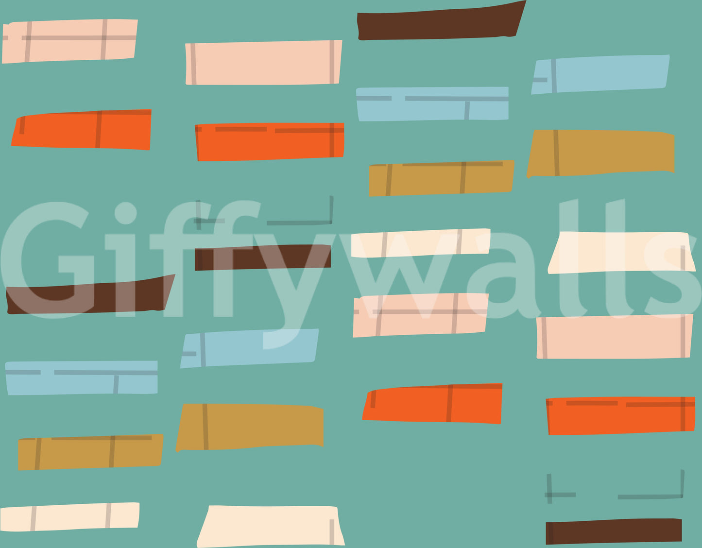 Awesome geometric design; abstract blocks in a subtle, yet energetic color set.