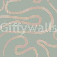 Minimalist flowing abstract wallpaper for walls serene room design.