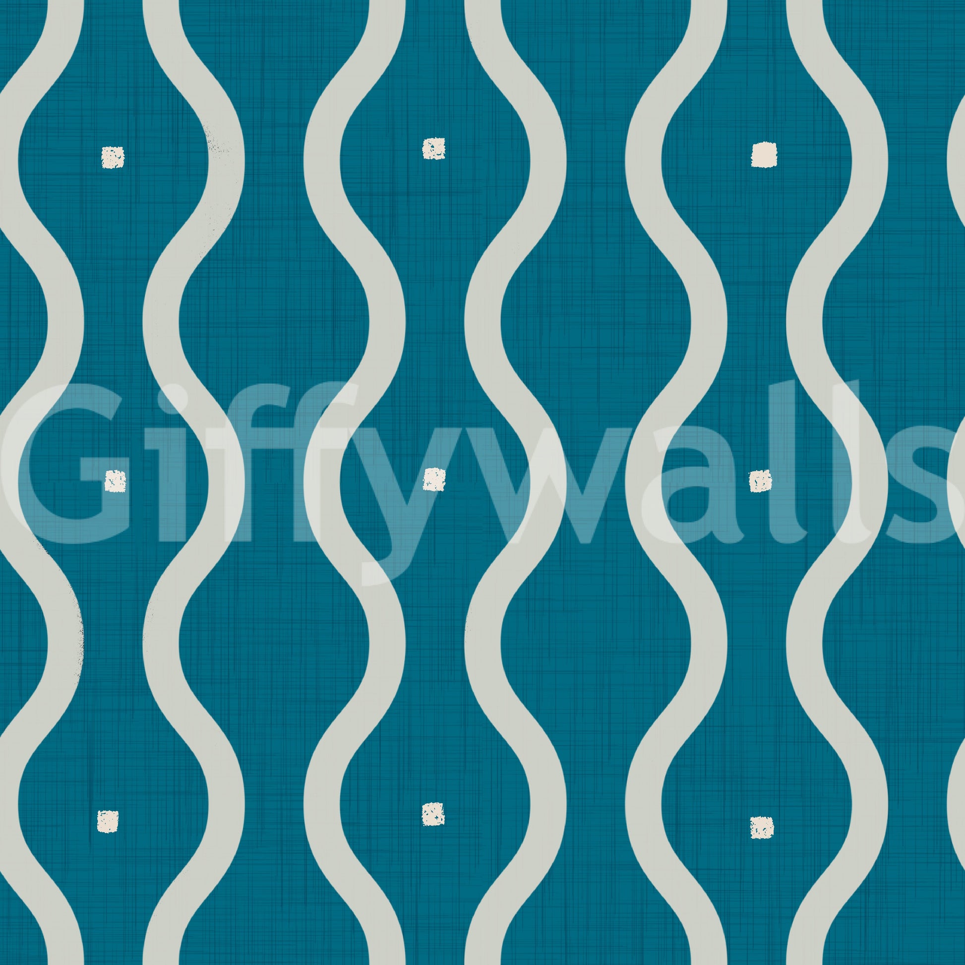 Fresh Retro Waves Teal wallpaper sophisticated rhythm.