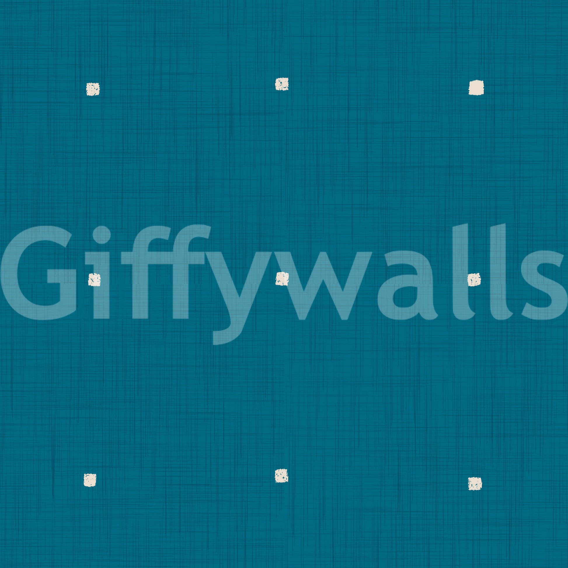 Simple Grid pattern Teal texture wall covering look.