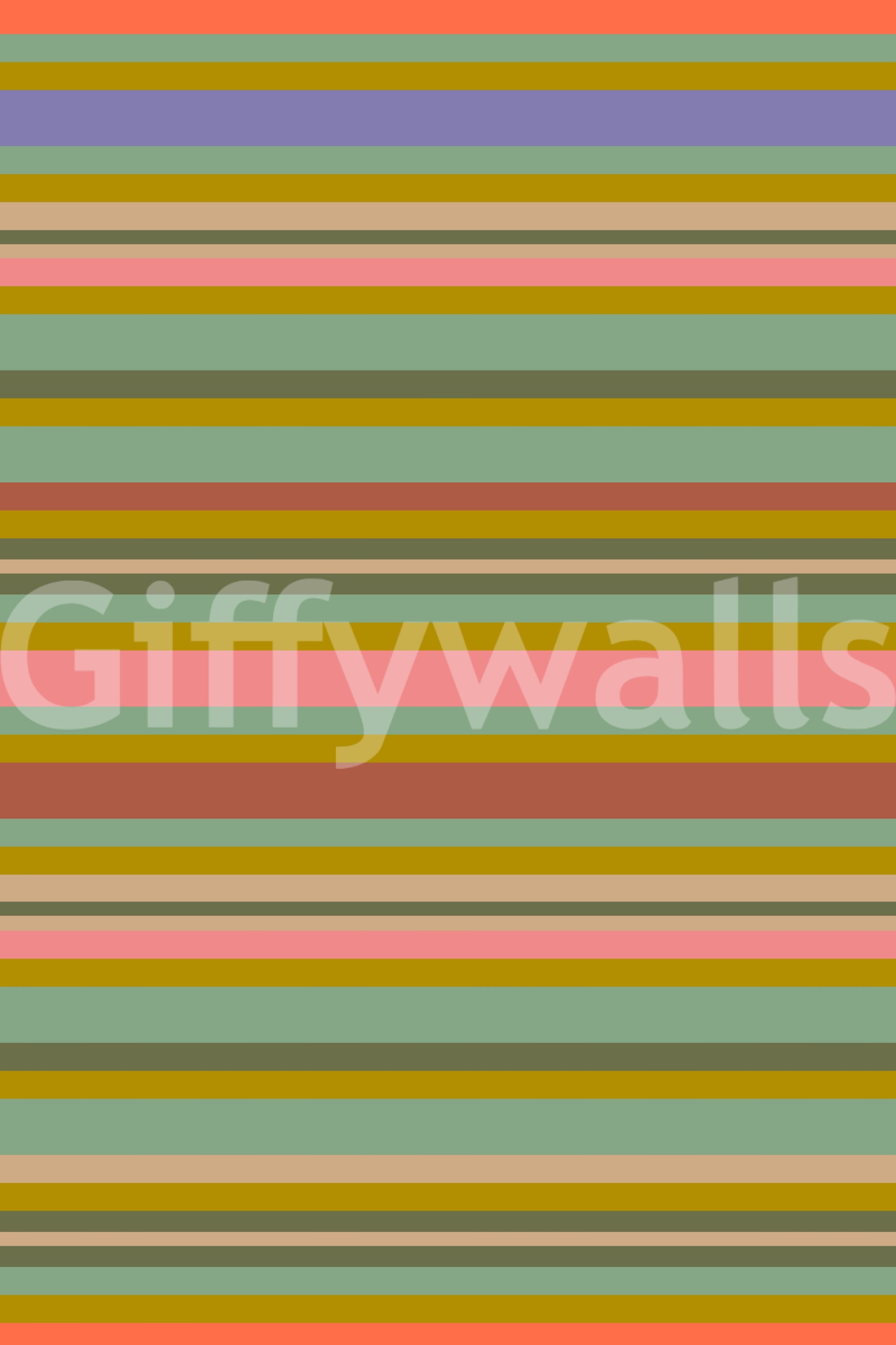 Playtime Stripes decorative paper, vertical perspective, bold striping pattern.