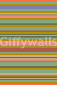 Playtime Stripes decorative paper, vertical perspective, bold striping pattern.